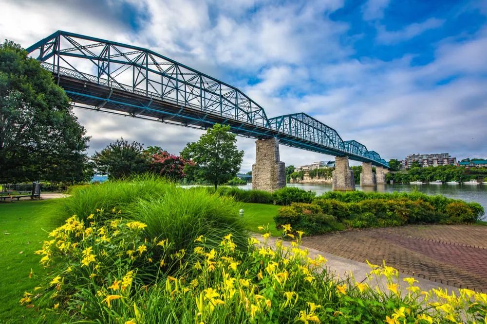 Walnut Street Bridge over the Tennessee River in Chattanooga